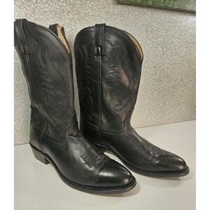 Smoky Mountain Boots Men's Black Leather Western Cowboy Boots 4032 Size 14 D
